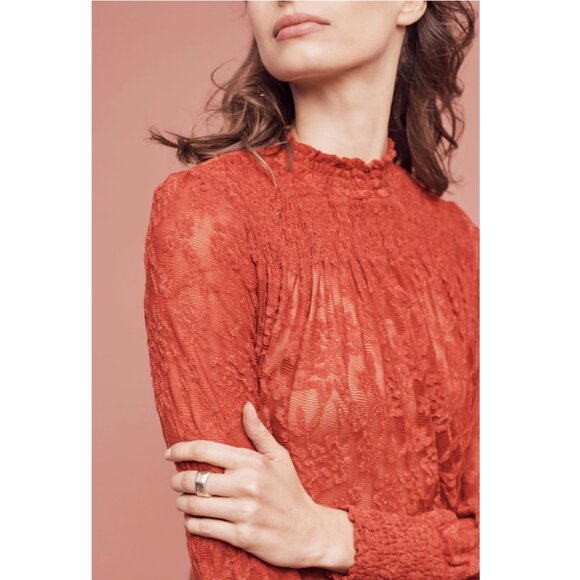 Deletta for Anthropologie Amanna Lace Top - Picture 3 of 10